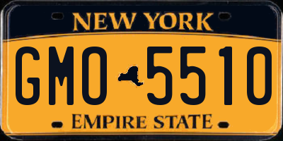NY license plate GMO5510