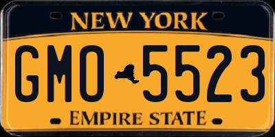 NY license plate GMO5523