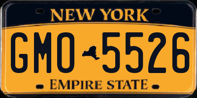 NY license plate GMO5526