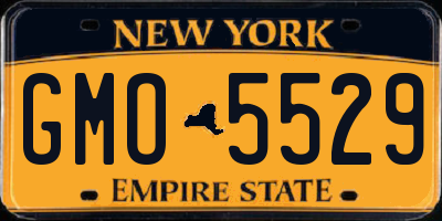 NY license plate GMO5529