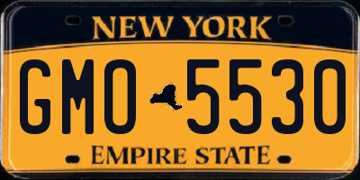 NY license plate GMO5530