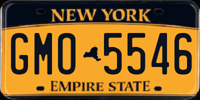 NY license plate GMO5546