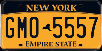 NY license plate GMO5557