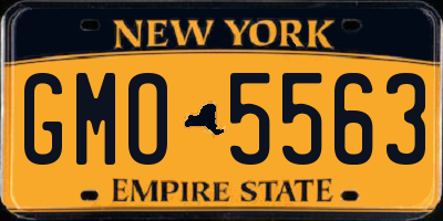 NY license plate GMO5563