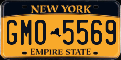 NY license plate GMO5569