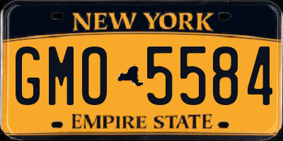 NY license plate GMO5584