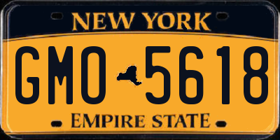 NY license plate GMO5618