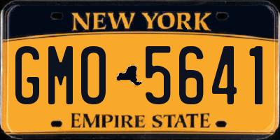 NY license plate GMO5641