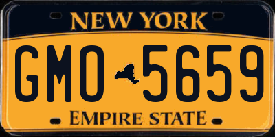 NY license plate GMO5659