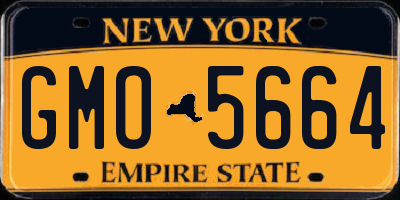 NY license plate GMO5664