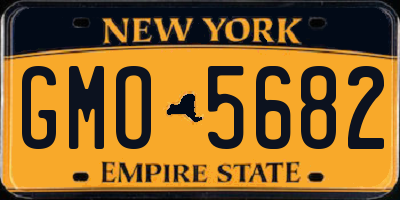 NY license plate GMO5682
