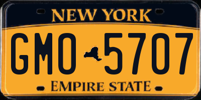 NY license plate GMO5707