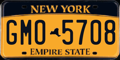 NY license plate GMO5708