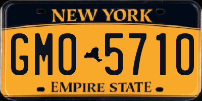 NY license plate GMO5710
