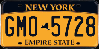 NY license plate GMO5728