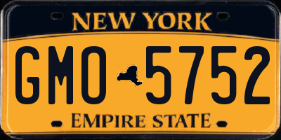 NY license plate GMO5752