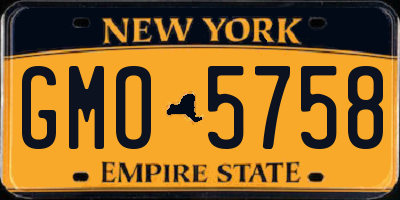 NY license plate GMO5758