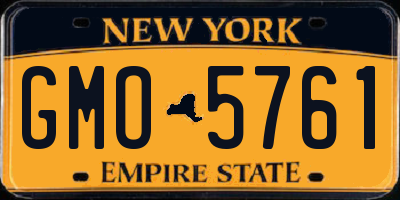 NY license plate GMO5761