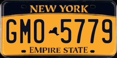 NY license plate GMO5779