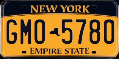 NY license plate GMO5780