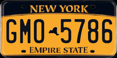NY license plate GMO5786
