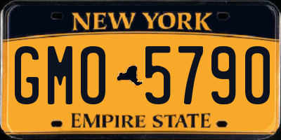 NY license plate GMO5790
