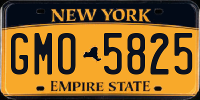 NY license plate GMO5825