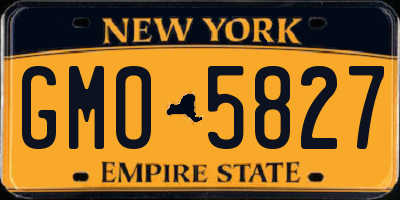 NY license plate GMO5827