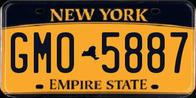 NY license plate GMO5887
