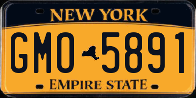 NY license plate GMO5891