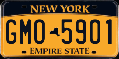 NY license plate GMO5901