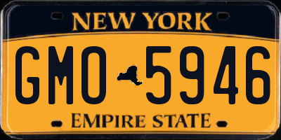 NY license plate GMO5946