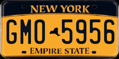 NY license plate GMO5956