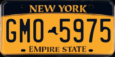 NY license plate GMO5975