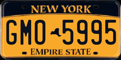 NY license plate GMO5995
