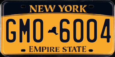 NY license plate GMO6004