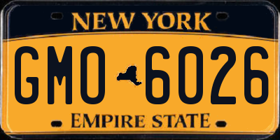 NY license plate GMO6026