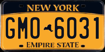 NY license plate GMO6031