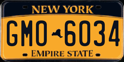 NY license plate GMO6034