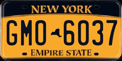 NY license plate GMO6037