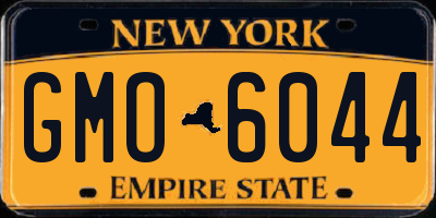 NY license plate GMO6044