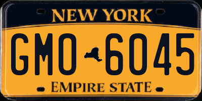 NY license plate GMO6045