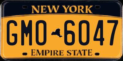 NY license plate GMO6047