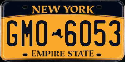 NY license plate GMO6053