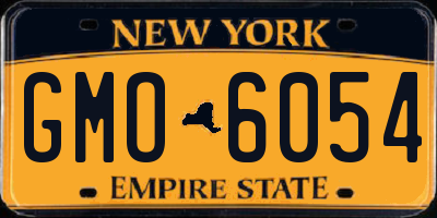 NY license plate GMO6054