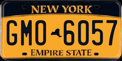 NY license plate GMO6057
