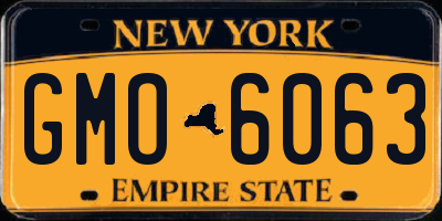 NY license plate GMO6063