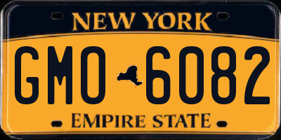 NY license plate GMO6082
