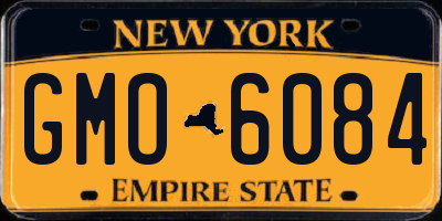 NY license plate GMO6084