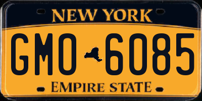 NY license plate GMO6085